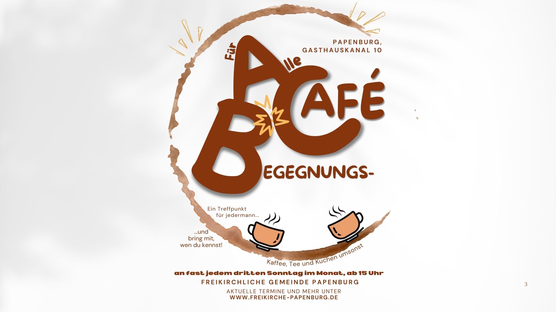 BEGEGNUNGSCAFÉ AM GASTHAUSKANAL